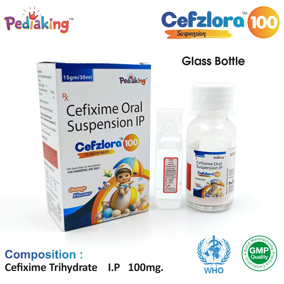 Cefixime 100mg/5ml dry syrup best price for pharma franchise